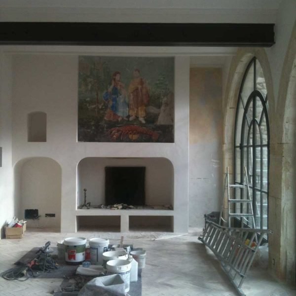 chantier cheminée dans le Gard